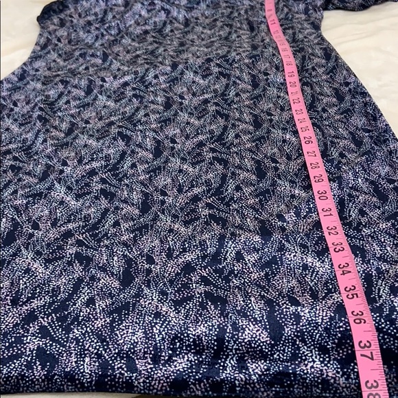 Woman calf sleeve velvet dress size 8 navy blue - Picture 7 of 8